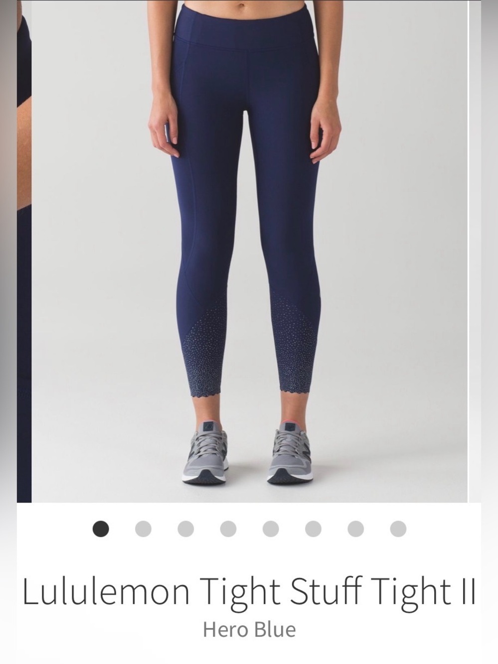 Lululemon Tight Stuff Tight II 7/8 Leggings in Hero Blue Size 10